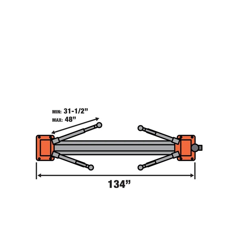 Durable 10000lb 77in Two Post Auto Lift Symmetric Arm Configuration gallery