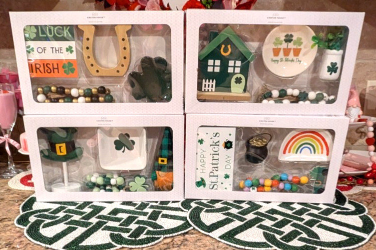 **LAST TWO**Aldi Finds St Patrick's Day Tiered Tray Decor 4 Piece Kirkton House gallery
