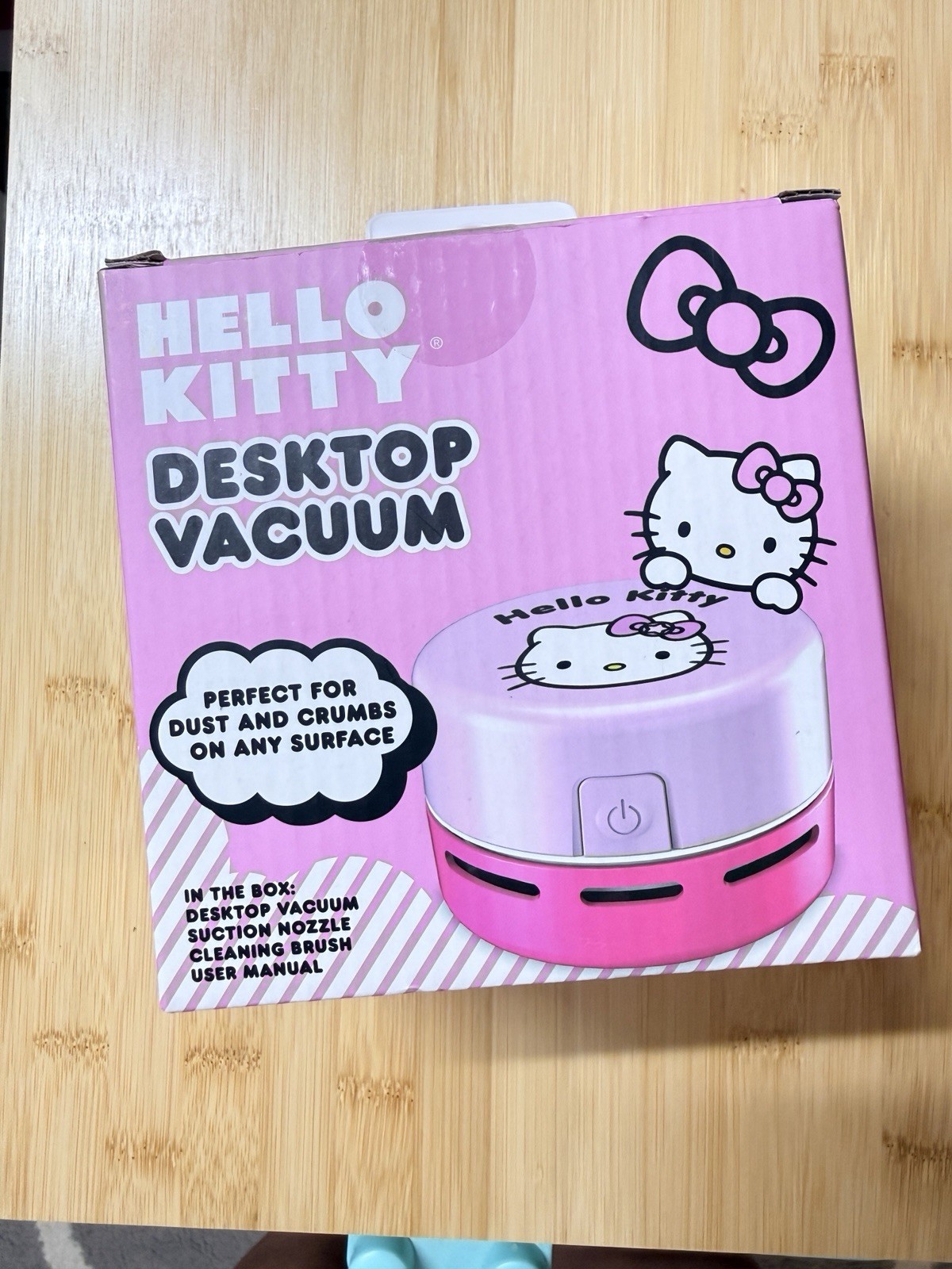 Hello Kitty Bagless Compact Handheld Desktop Vacuum Pink/White Nozzle Brush gallery