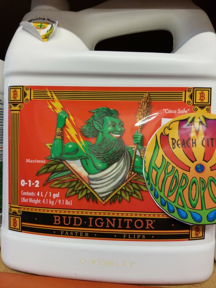 Advanced Nutrients Bud Ignitor - bloom starter flower enhancer 0-1-2, 4L 1 Gal