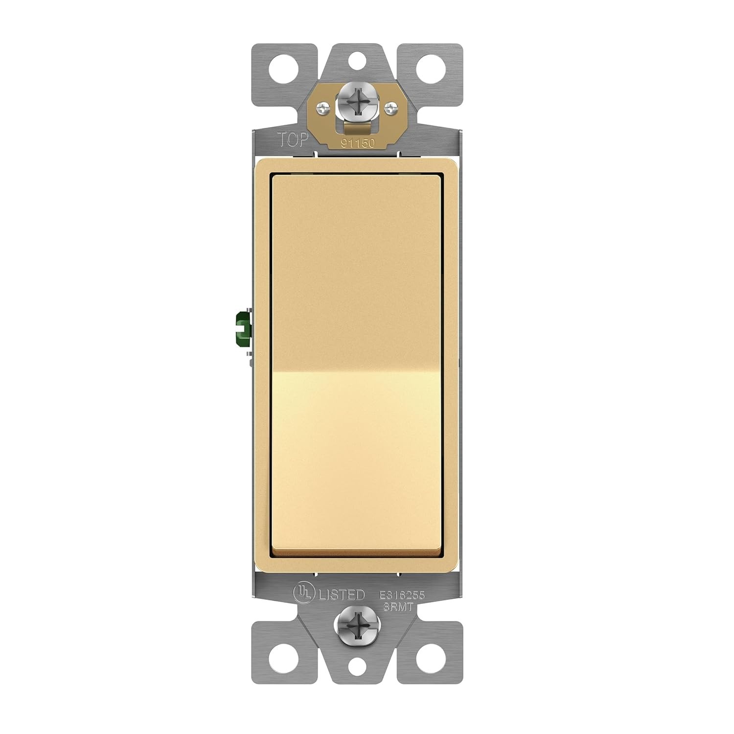ENERLITES Elite Series Decorator Rocker Light Switch, 15A 120V/277V, Gloss gallery