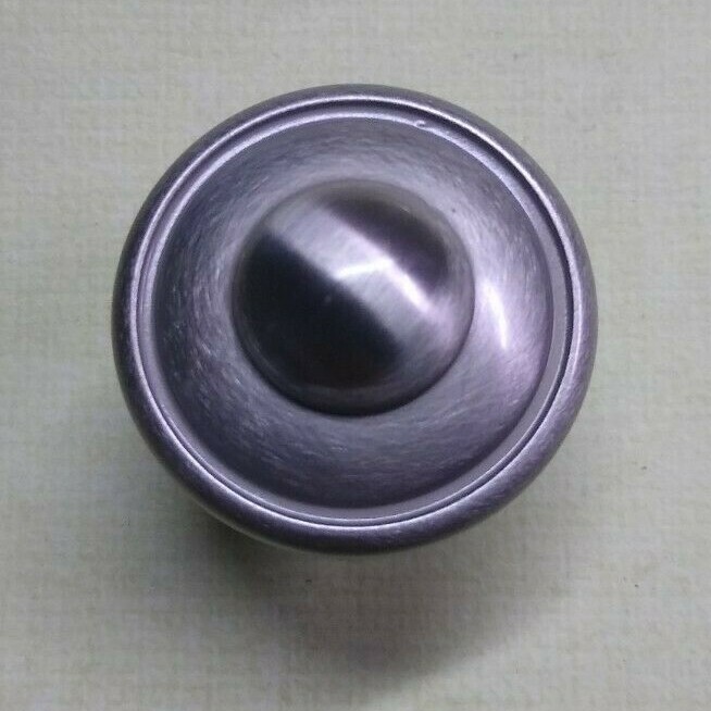 Satin Nickel Round Knob 1 3/16" Cabinet Hardware Discus gallery