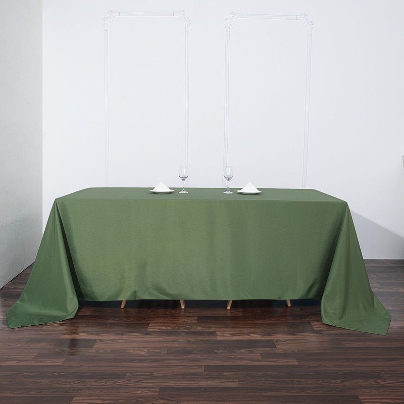 MOSS GREEN Polyester 90x132" Rectangle TABLECLOTHS Wedding Supplies Linens gallery