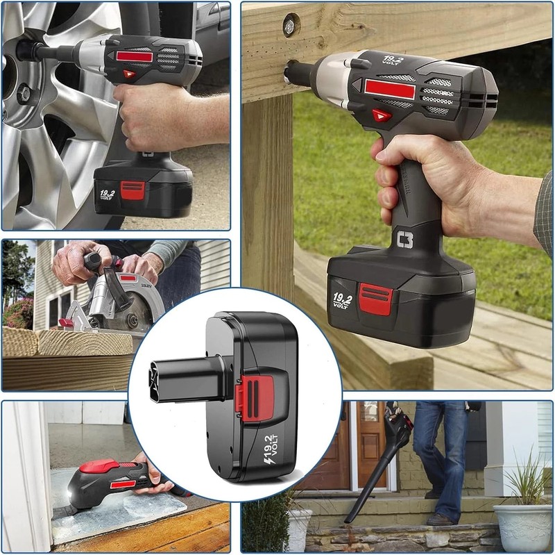 2Pack for Craftsman 19.2 Volt 11375 Battery C3 DieHard 130279005 11376 / Charger gallery