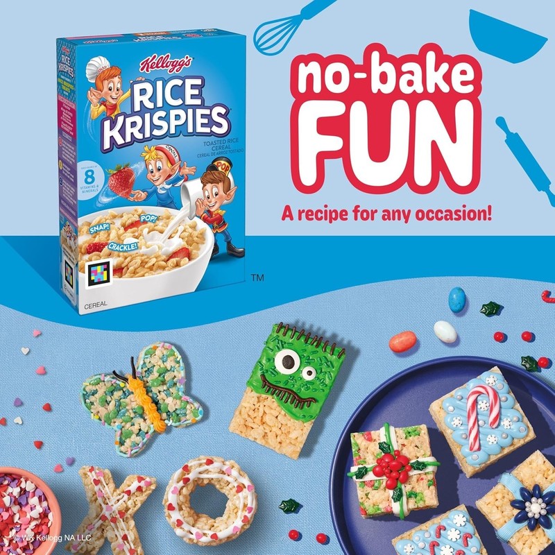 Kellogg's Rice Krispies Cold Breakfast Cereal, 8 Vitamins and Minerals, - 12Oz gallery