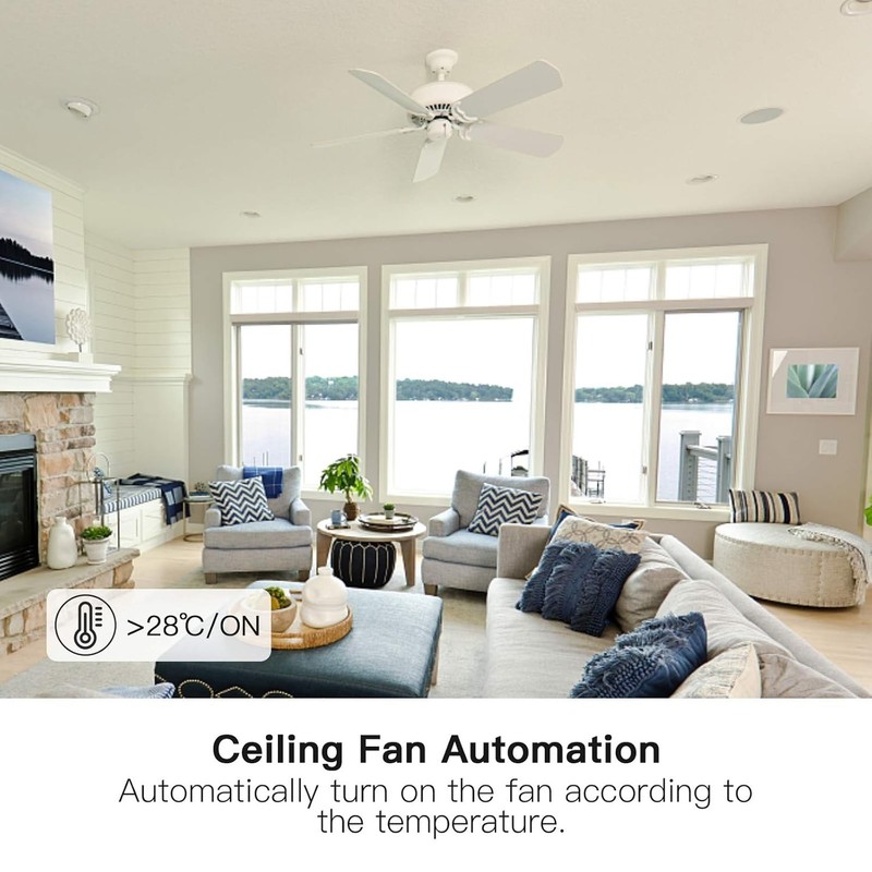 Smart Ceiling Fan Switch 2pk, Alexa Voice Control, 4 Speed Wall Mount, No Hub gallery
