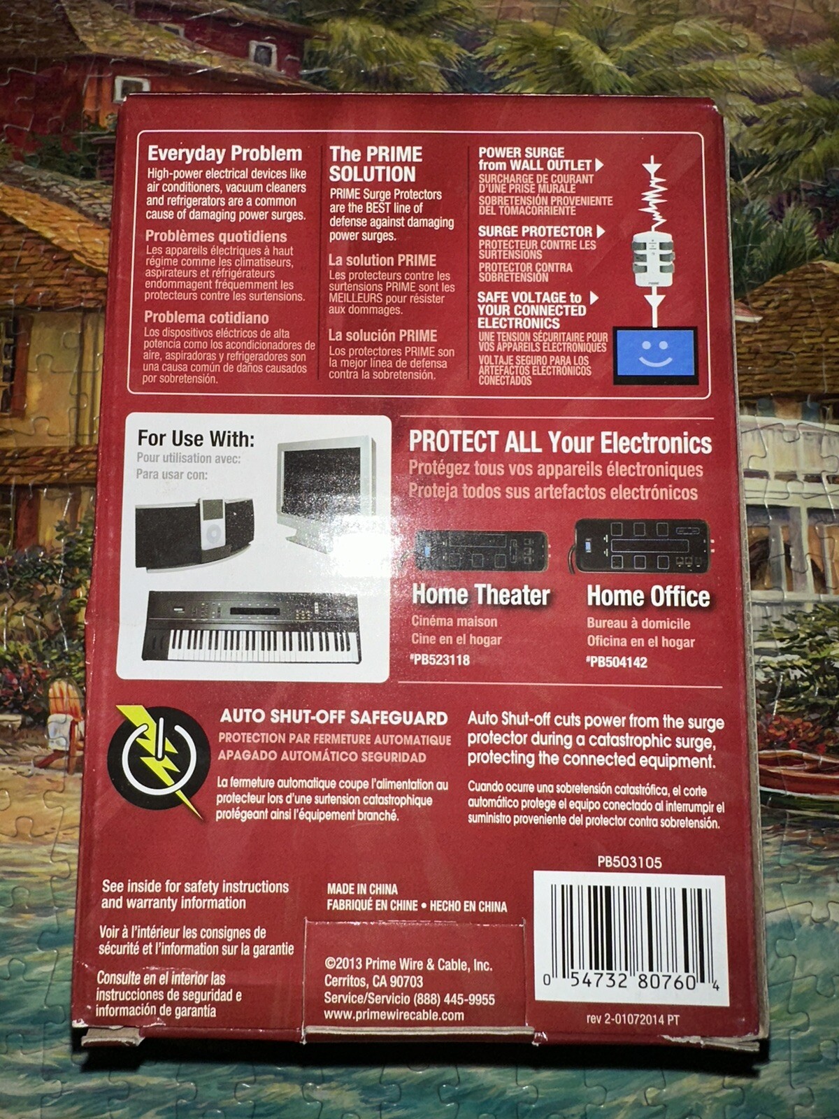 6-Pack Prime PB503105 Rotating 6-Outlets 120V/15A/60Hz/1800W/2160J Surge Protect gallery