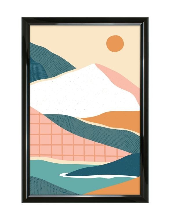 Mainstays 12x18 Rounded Black Poster Frame gallery