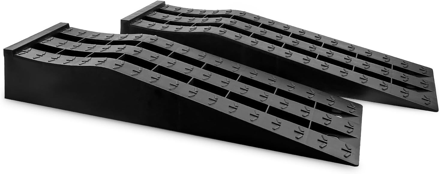 Oil Change Low-Bumper Vehicles Ramps for Low-Profile Car RV Corvette/ Challenger gallery