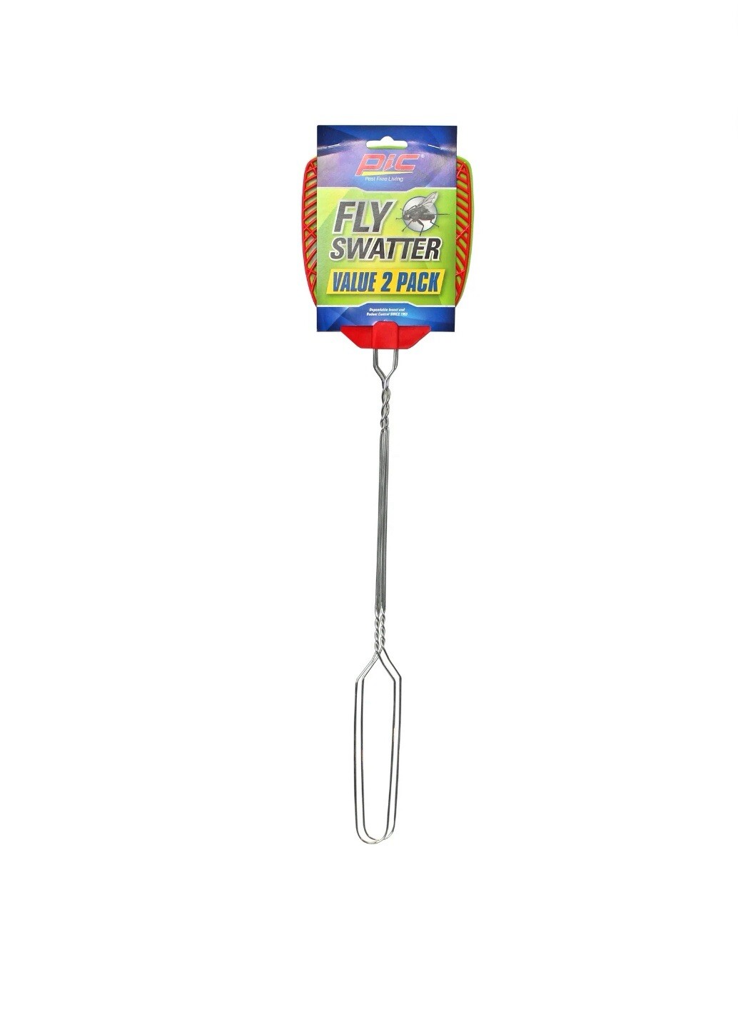 PIC Wire Metal Handle Fly Swatters (Colors May Vary) gallery