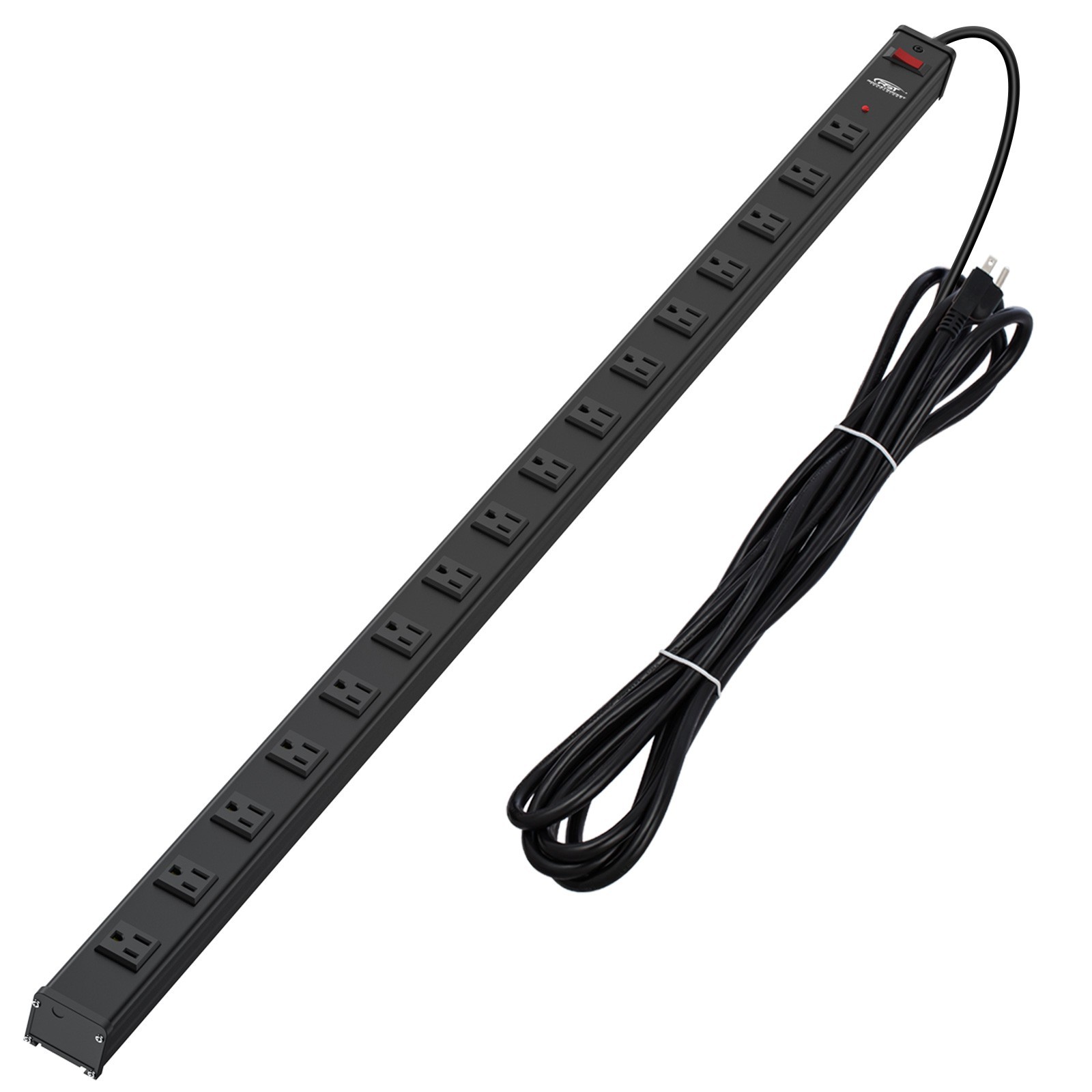 16-Outlet Heavy Duty Surge Protector Mount Power Strip,1875W/1800J(15ft Cord) gallery