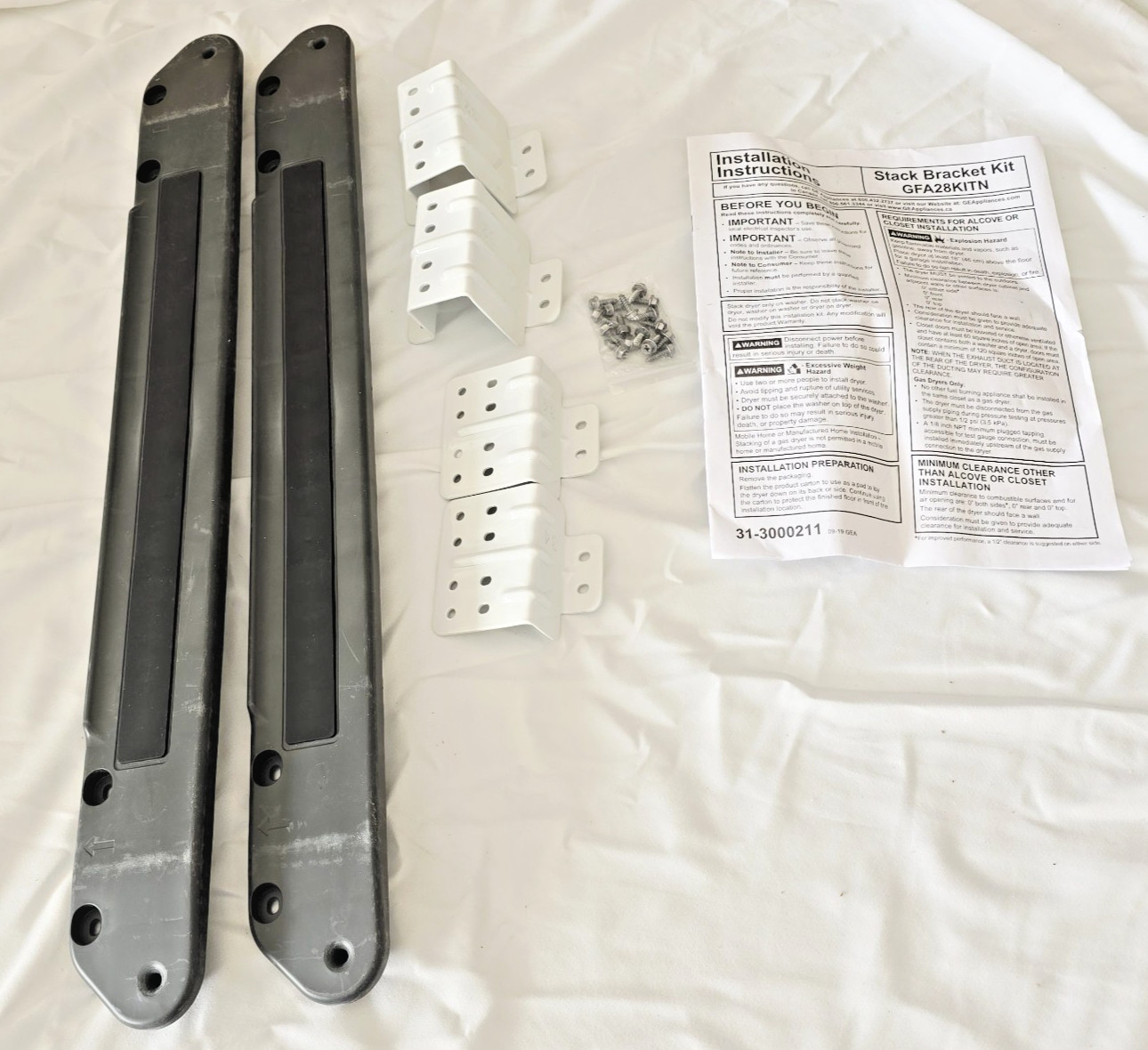 GFA28KITN Stacking Kit for GE 28"W Washer Dryer Stack Bracket Kit w/Instructions gallery