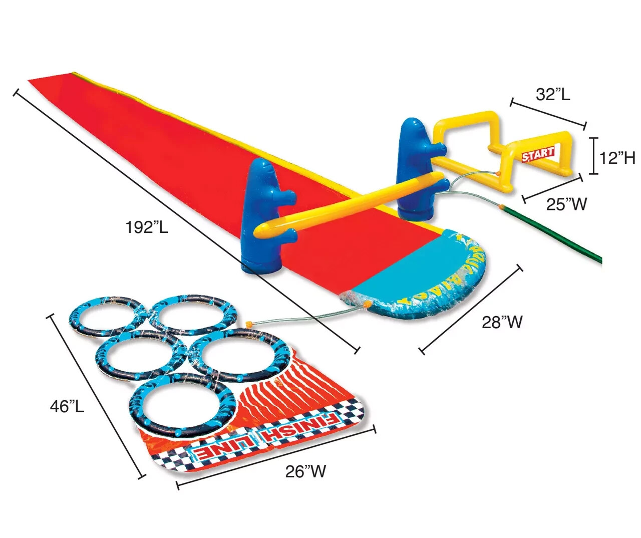 Aqua Blast Inflatable Water Slide & Obstacle Course Kid Outdoor By Splash N’ Fun gallery