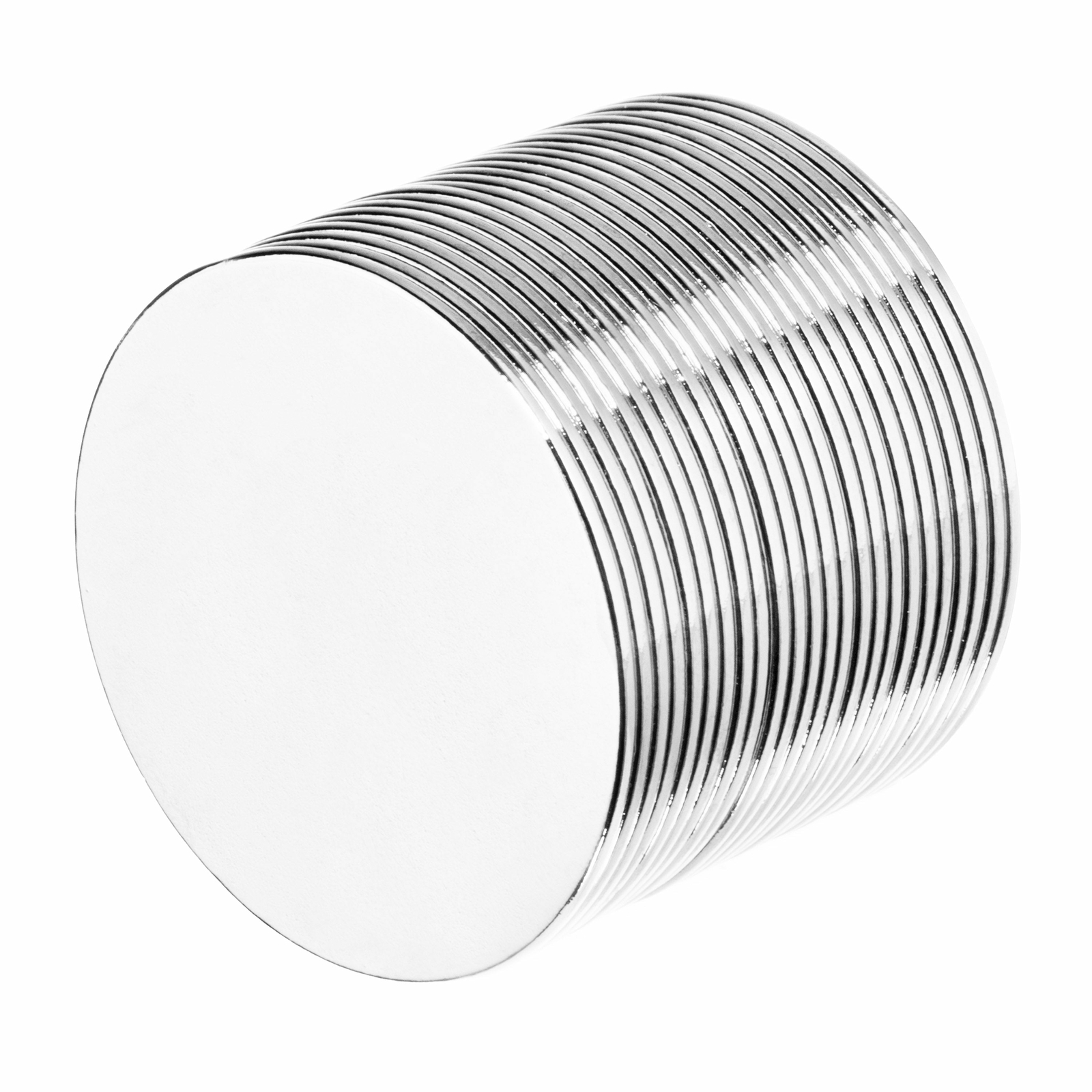 1 x 1/32 Inch Thin Neodymium Rare Earth Disc Magnets N52 (24 Pack) gallery