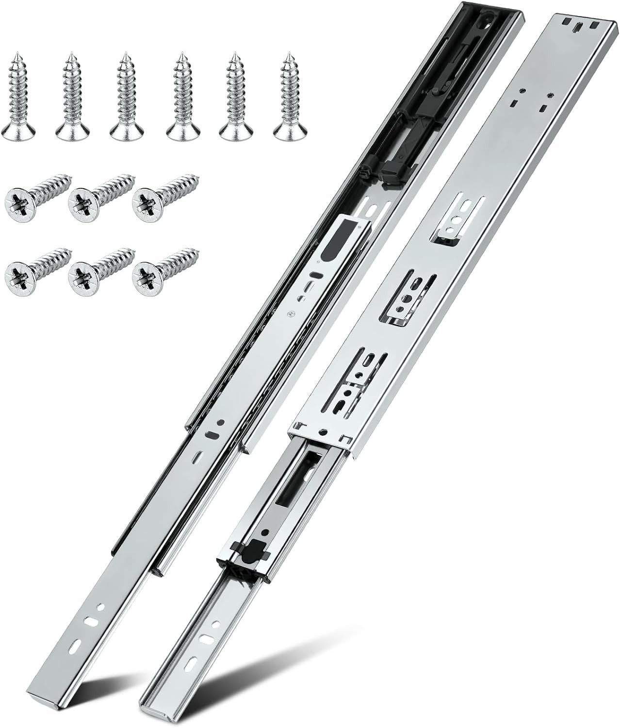 10 Pairs 22 Inch Soft Close Drawer Slides Full Extension 200 LB Capacity gallery