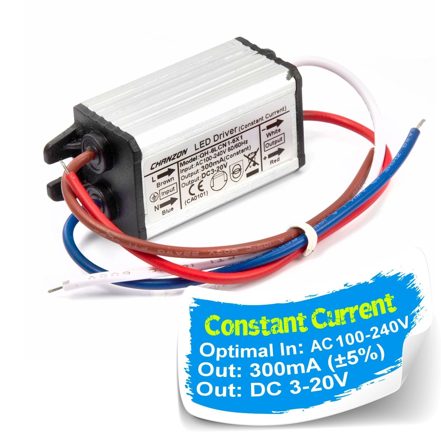 LED Driver 300mA (Constant Current Output) 3V-20V (85-277V AC-DC) 1-6 Aluminium gallery
