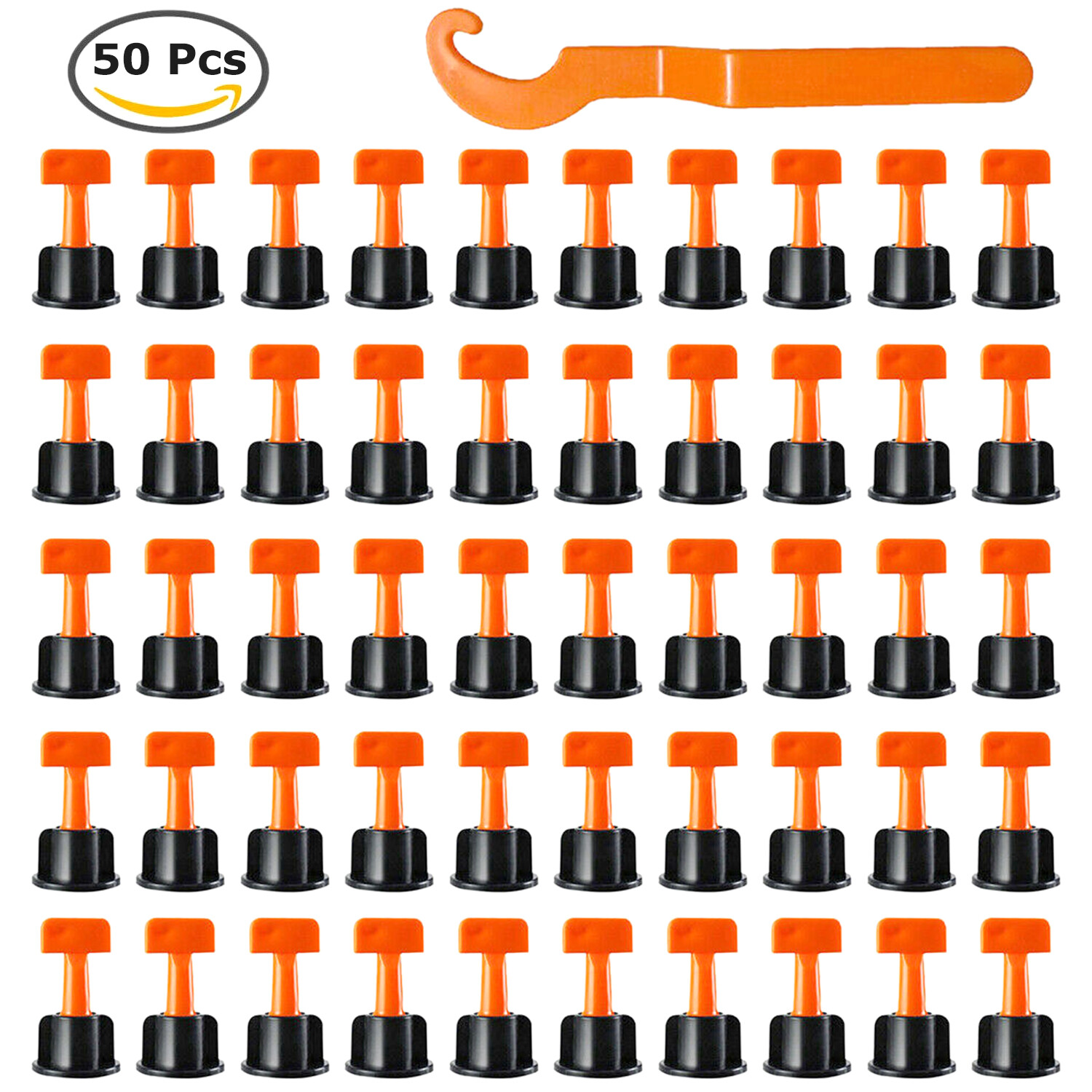 Reusable Anti-Lippage Tile Leveling System Positioning T-lock Floor Tool 50/200x gallery