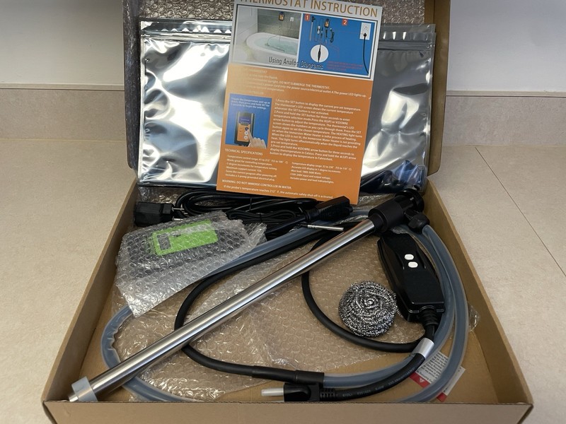 3500W Titanium Fully Submersible Electric Immersion Water Heater GFCI/Temp Probe gallery