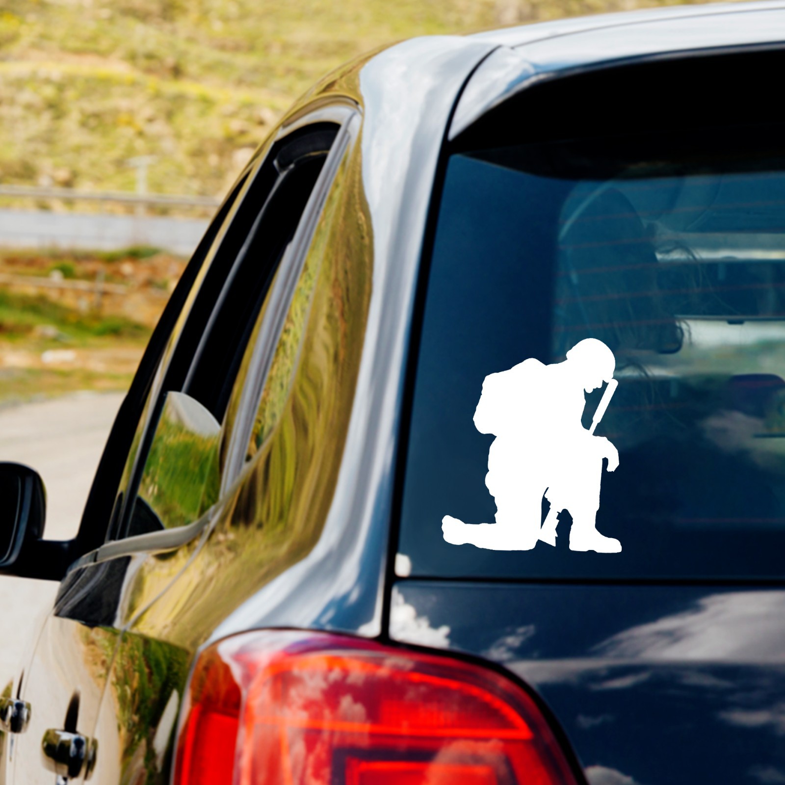 Kneeling Soldier Vinyl Decal Sticker Car Truck Window Laptop Military Praying gallery