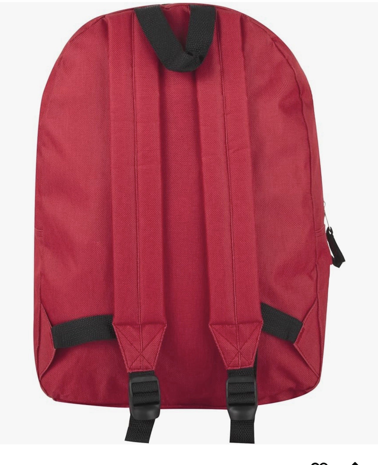 Trail maker Classic 17 Inch Backpack with Adjustable Padded Shoulder Straps RED 5