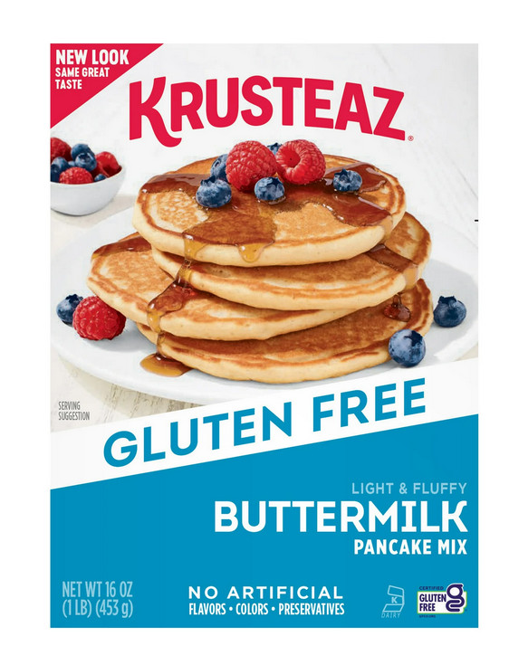 Krusteaz Gluten Free Light & Fluffy Buttermilk Pancake Mix 16 oz. Box gallery