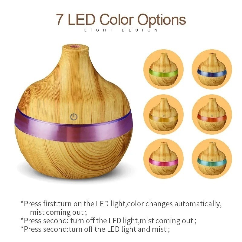 Essential Oil Aroma Diffuse Aromatherapy LED Ultrasonic Humidifier Air Purifier gallery