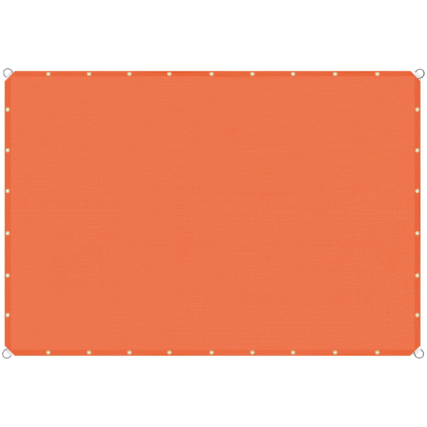 7-12' Shade Cloth Sun Shade Sail Canopy Awning Cover Patio Garden Pergola Orange gallery