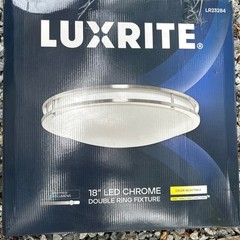 Luxrite 18 Inch LED Flush Mount Ceiling Light CCT 27K / 30K / 35K / 40K / 50K