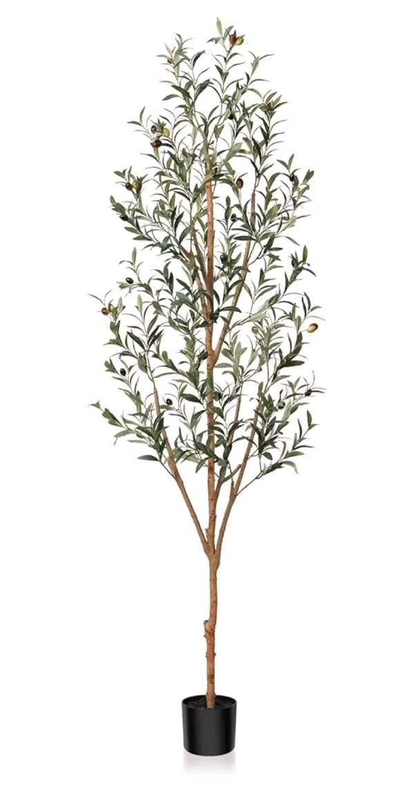Artificial Olive Tree 6ft Tall 73in Fake Pottd Faux Silk Plant Home Deco Kazeil gallery