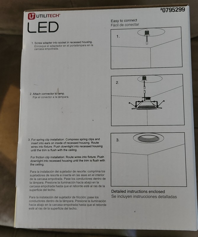 UTILITECH LED 5"-6" RECESSED DOWNLIGHT INDOOR/SOFT WHITE ENERGY STAR gallery