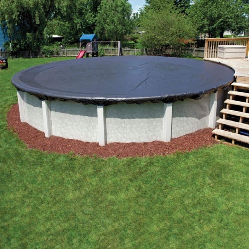 Above Ground Pool Cover 15 ft Round Winter Pool Cover Blue Outdoor Cover gallery