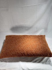 Throw Pillow Orange Rectangle Geometric Contemporary Indoor Decor Non-Standard