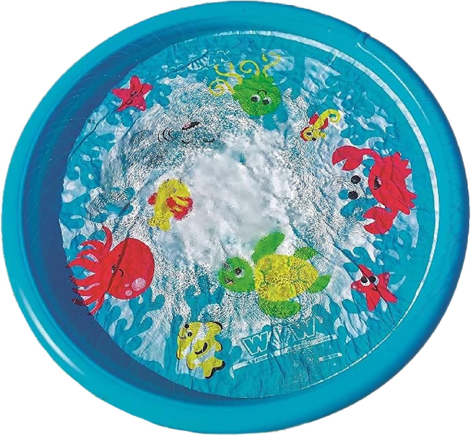 WOW Sports Ocean 10ft Splash Pad Wading Pool PVC Sprinklers Blue Kids Toddlers gallery