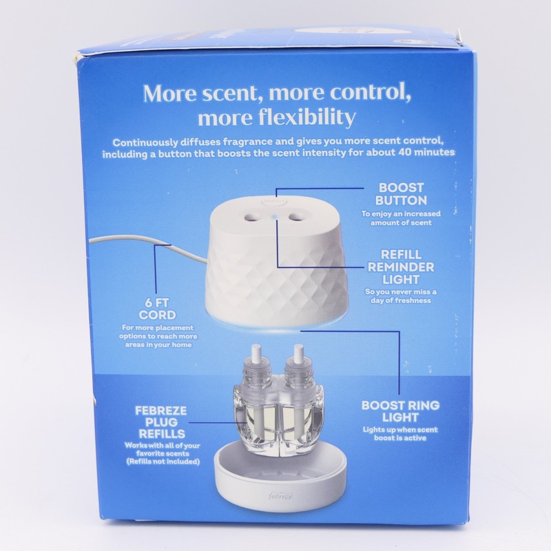 Febreze Plug Scent Booster Continuous Scented Oil Warmer Plug In Device 6ft Cord gallery