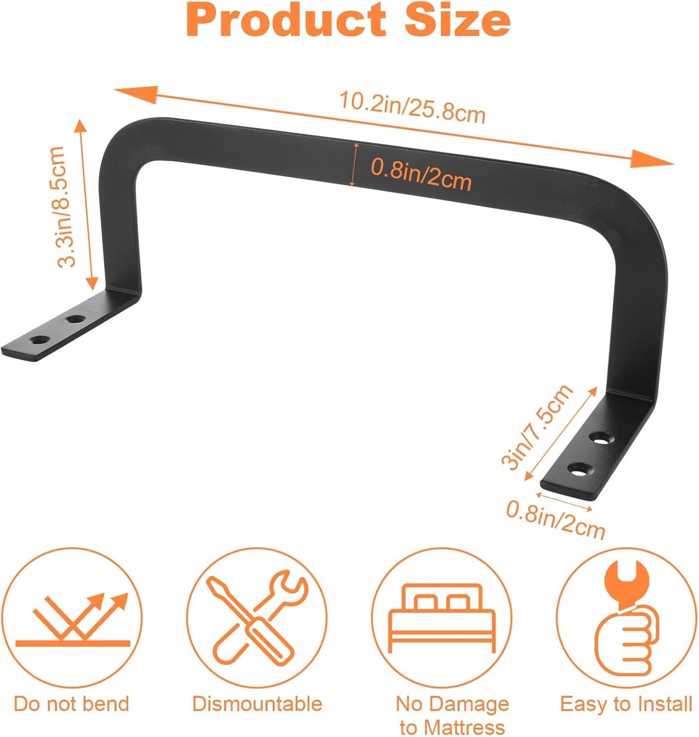 YAYODS 6 Pcs Mattress Retainer Bar, Mattress Slide Stopper to Prevent Sliding... gallery