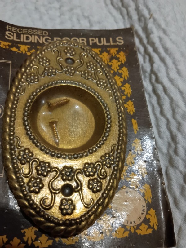 Deco Room 961 Recessed Sliding Door Pulls 1970 American Tack Hardware NIP NOS gallery