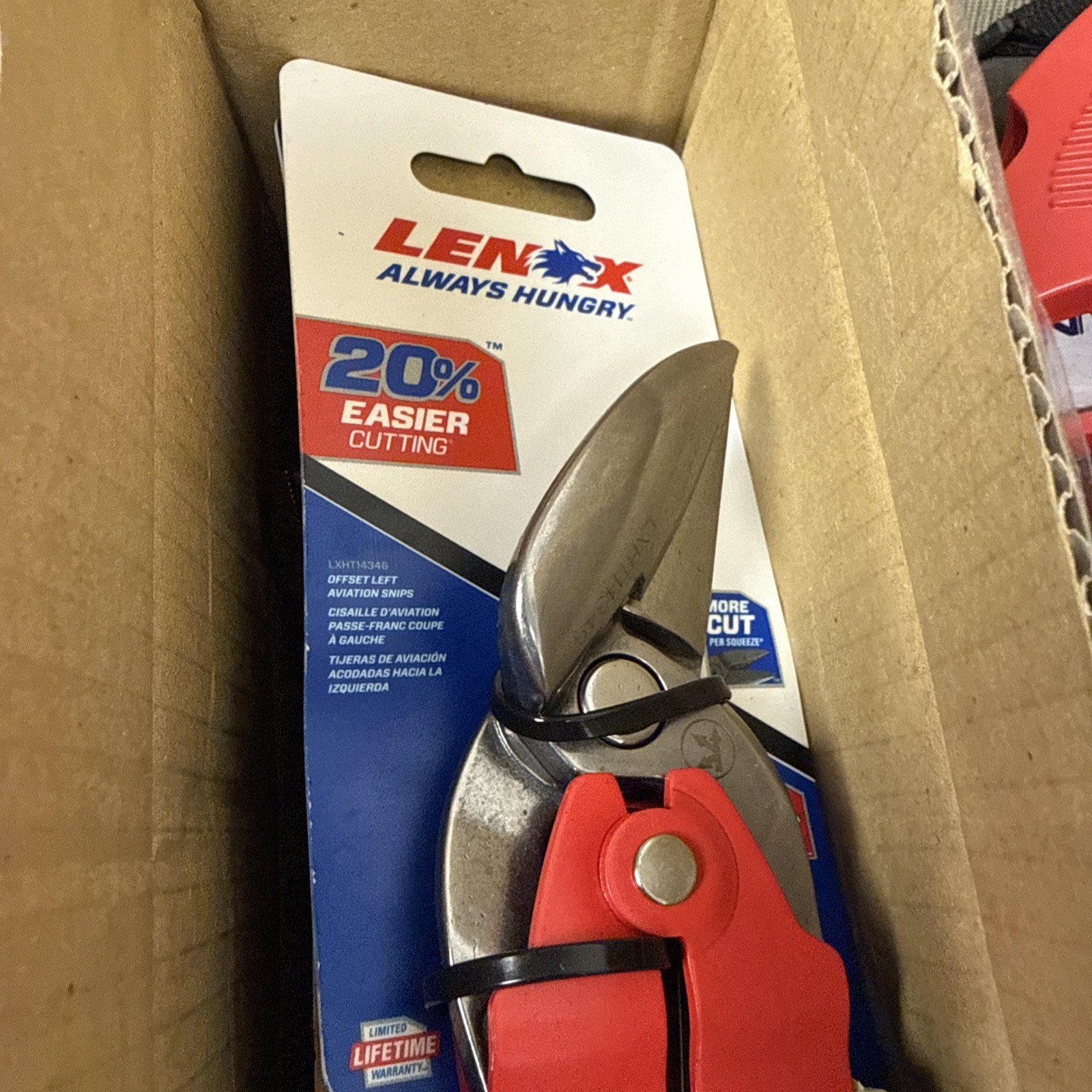 Lenox Offset Snip: Right, 9 1/2 In. Overall Length, Steel, HVAC 206 Offset Right gallery