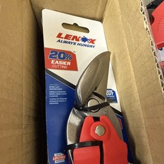 Lenox Offset Snip: Right, 9 1/2 In. Overall Length, Steel, HVAC 206 Offset Right