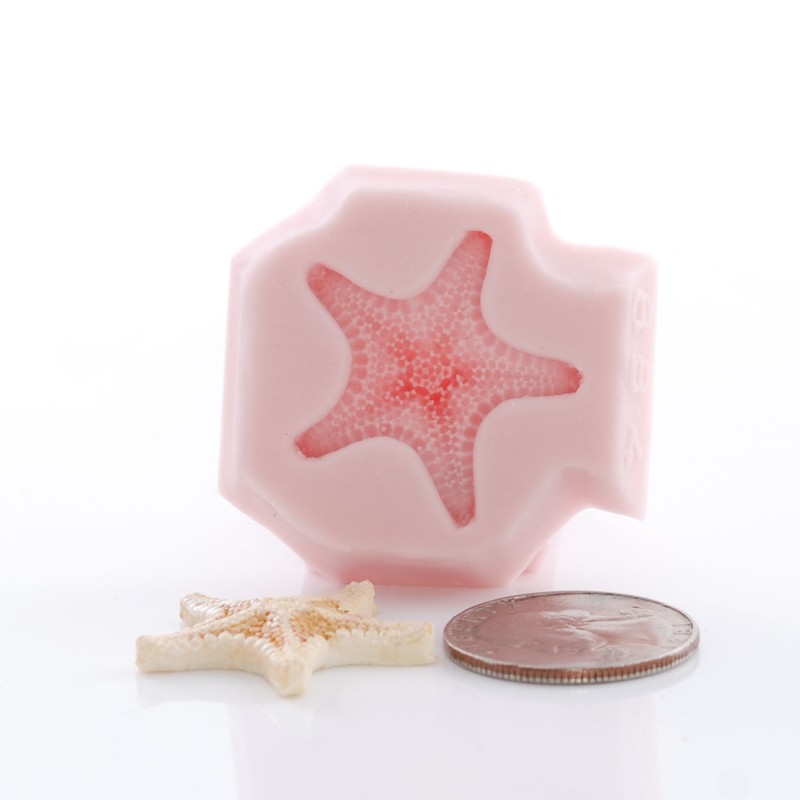 Silicone Mold Knobby Starfish Mold Polymer Clay Resin Mints Candy Fondant (884 gallery