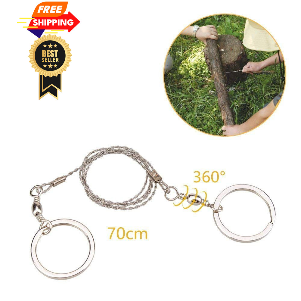 AceCamp Stainless Steel Pocket Wire Saw, Compact Survival Hand Saw Silver gallery