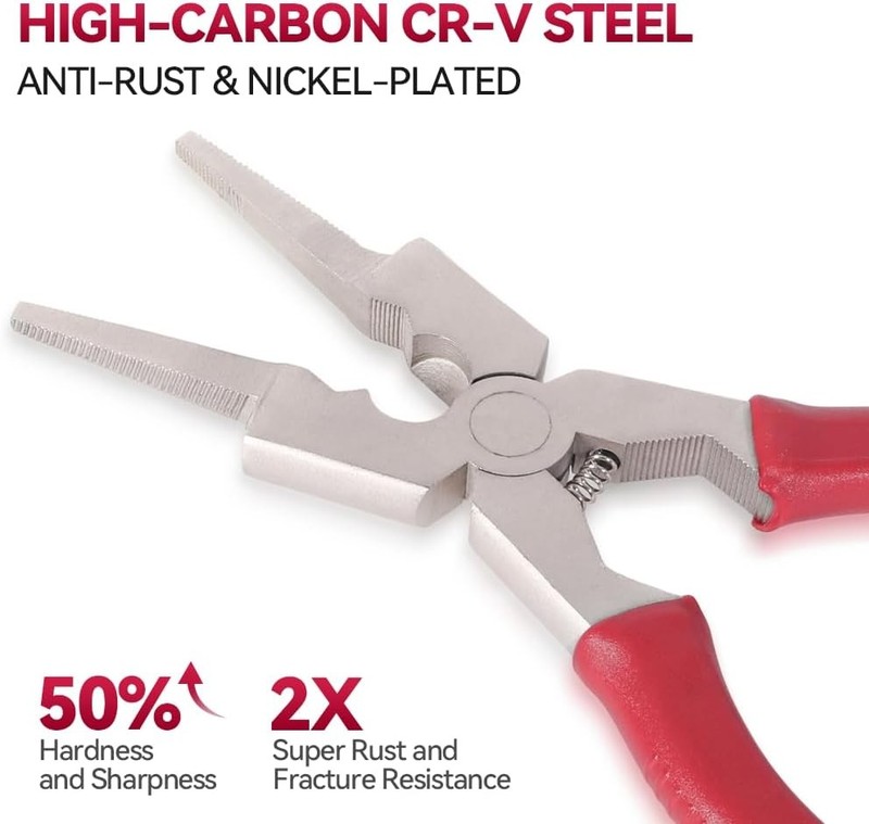 ARCCAPTAIN 8" Weliding Pliers Sharp MIG Pliers Rust Resistant Long Nose Pliers gallery