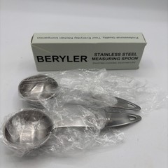 2 BERYLER 1 tbsp 15ml Single Measuring Spoon Stainless Steel