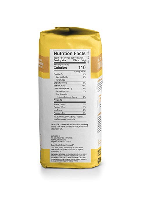 King Arthur, Flour Unbleached Enriched Self Rising, 80 Ounce gallery