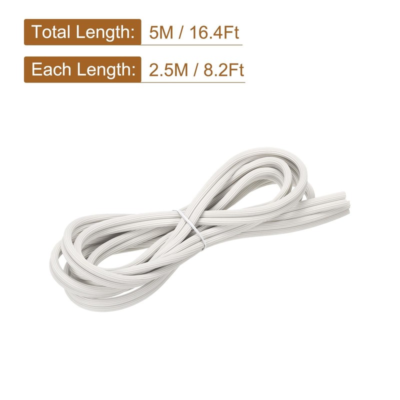 Screen Spline, 5M/16.4Ft Silicone Window Sealing Strip, 5.5mm OD White gallery
