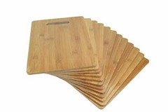 12pc, 12X9″ Bulk Plain Bamboo Serving Tray, Charcuterie, Platter, Cutting Boards
