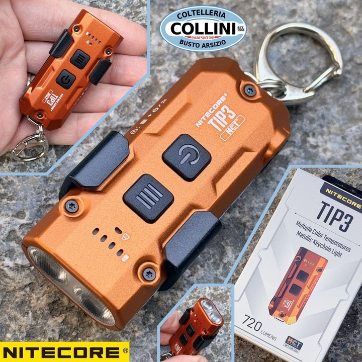 Nitecore - TIP3 MCT - Alloy Orange - 720 lumens and 92 meters - LED flashlight recharg... gallery