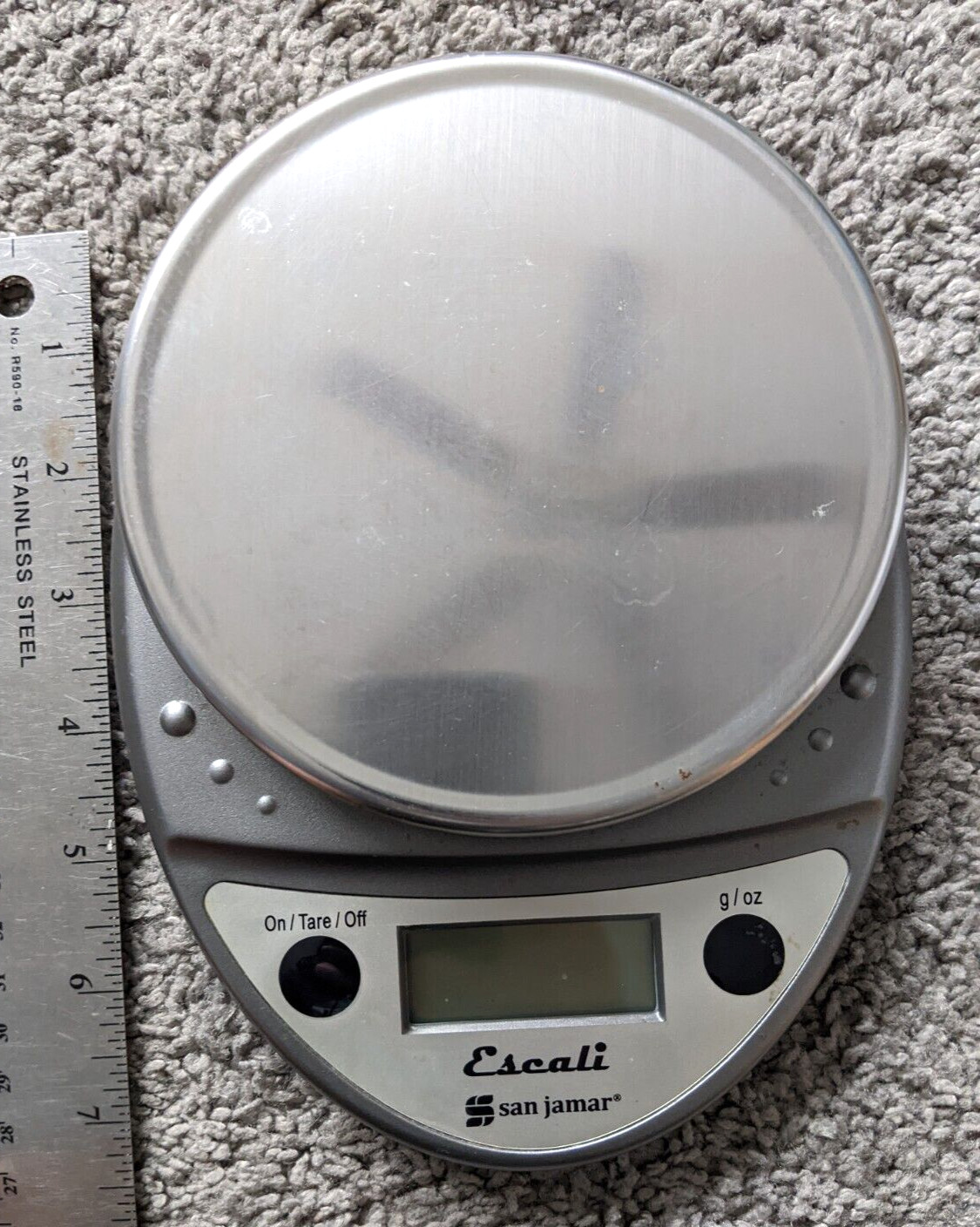ESCALI SAN JAMAR DIGITAL SCALE STAINLESS TOP COOKING KITCHEN 11LB/5KG SCDGP11M gallery