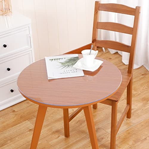 50 Inch Clear Round PVC Table Protector 50 Inch Dia Round New Clear 1.5mm gallery