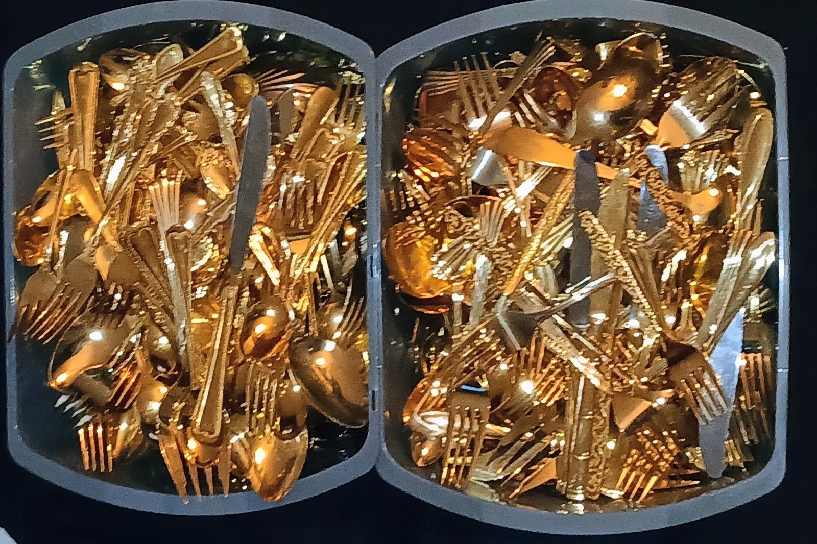 24Kt Gold Plated Service, Approximately 35Lbs, For Resale $$$ gallery