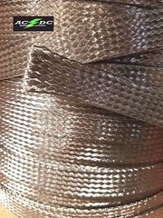 Stainless Steel FLAT Braid Sleeving 304 – 3/4″ – length 1 ft USA MADE